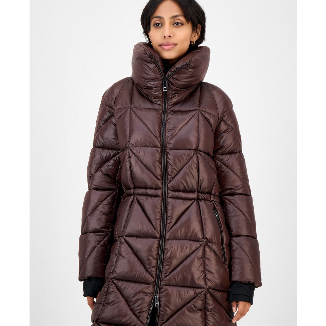 'Quilted Thumbhole-Cuff' Puffermantel für Damen