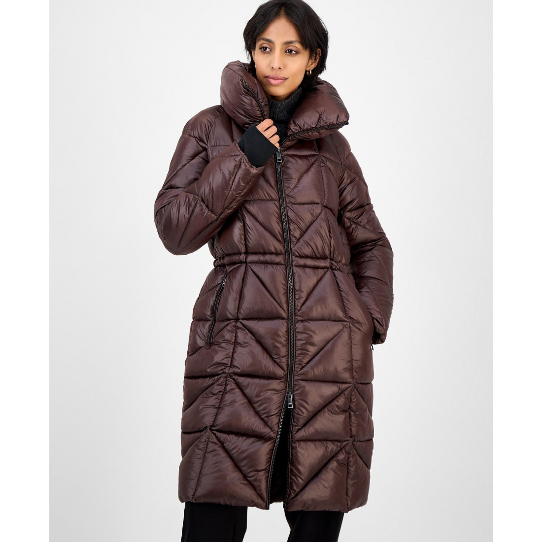 'Quilted Thumbhole-Cuff' Puffermantel für Damen