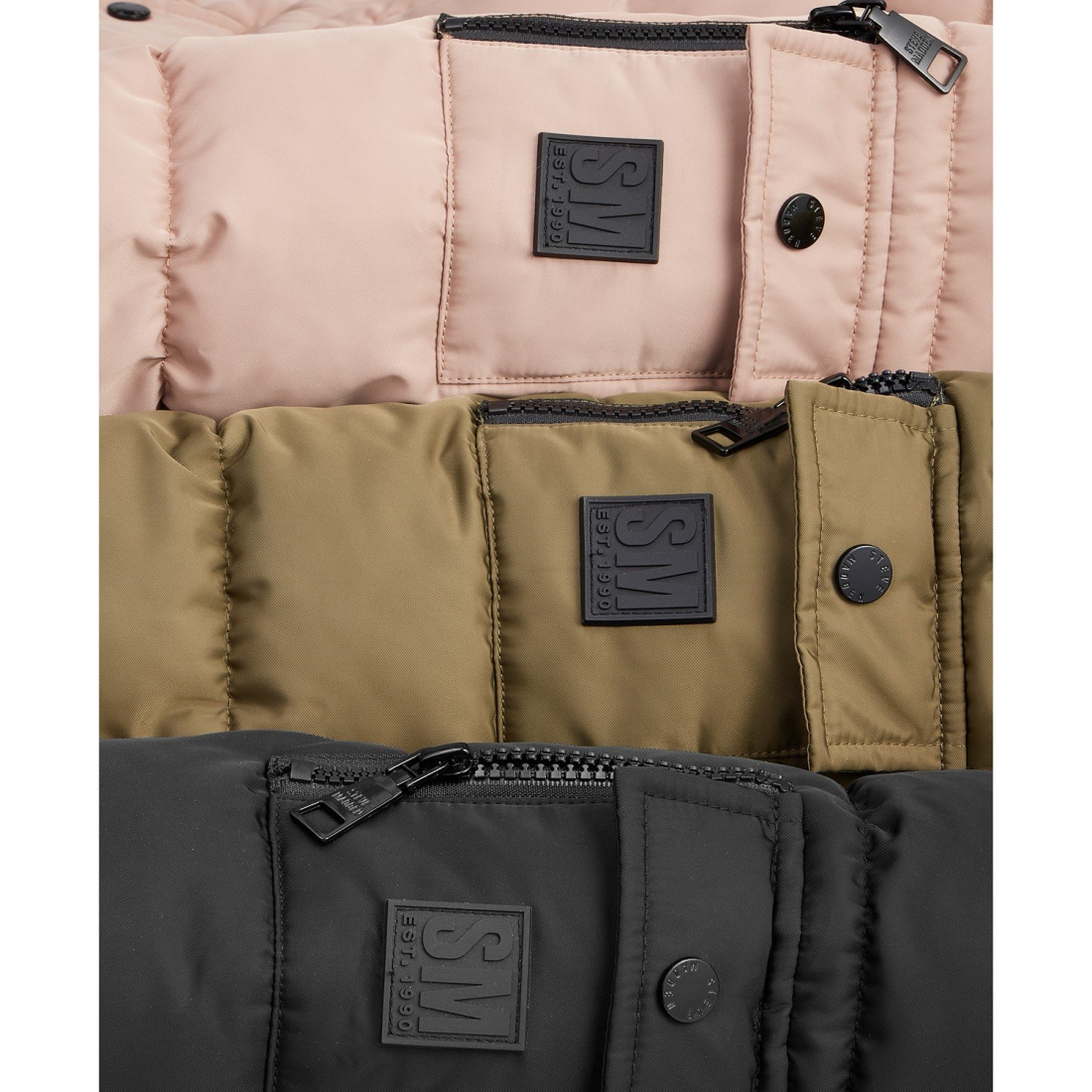 Manteau matelassé 'Faux-Fur-Trim Hooded Utility-Pocket' pour Femmes