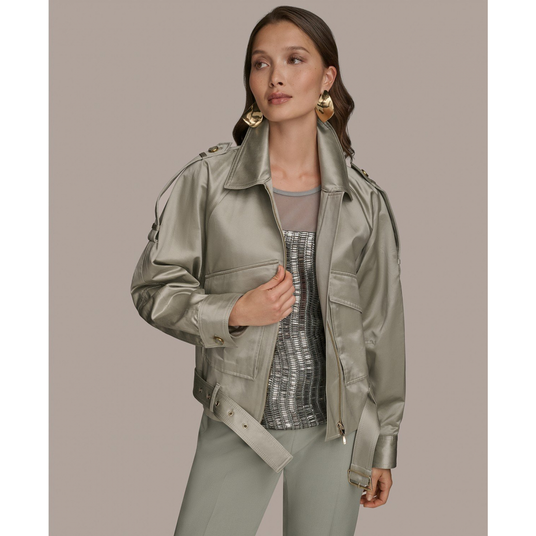 Perfecto 'Zip-Front Belted' pour Femmes