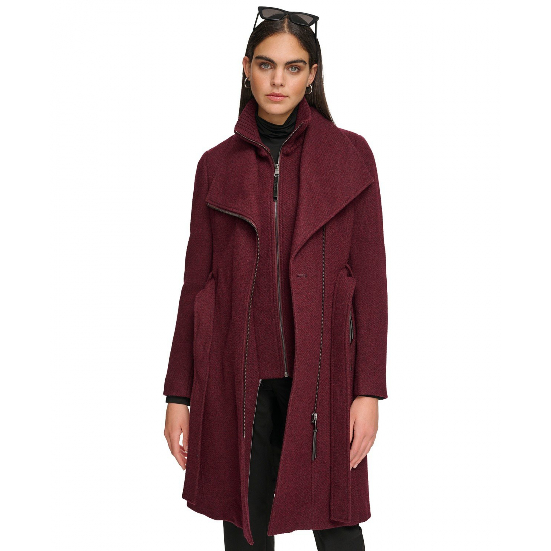 'Belted' Wickelmantel für Damen