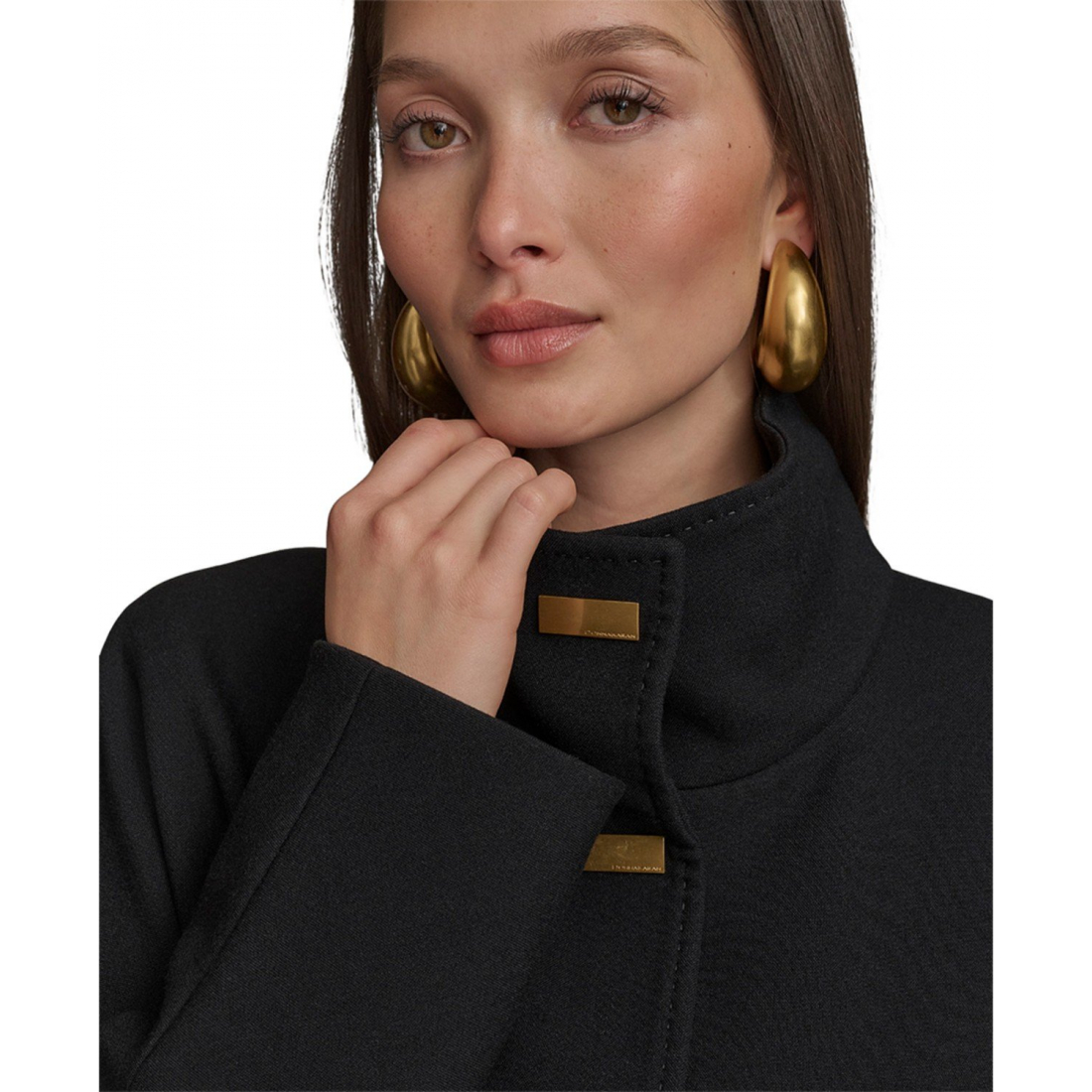 Manteau 'Crepe Stand-Collar' pour Femmes