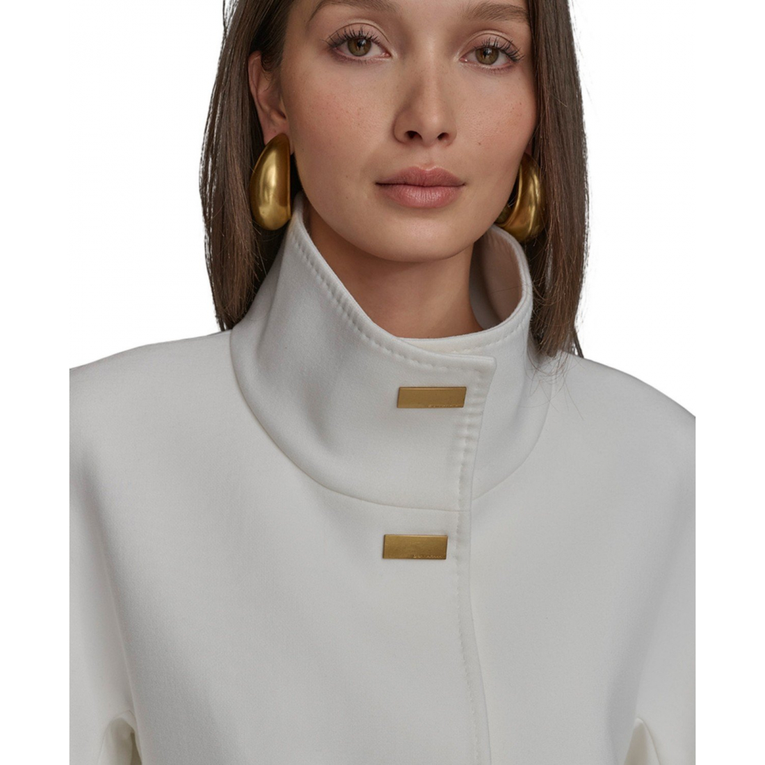 Manteau 'Crepe Stand-Collar' pour Femmes