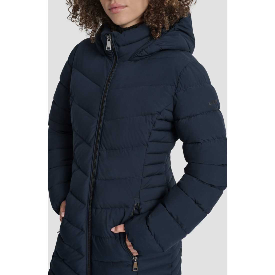 Veste matelassée 'Cire Packable Hooded Longline' pour Femmes