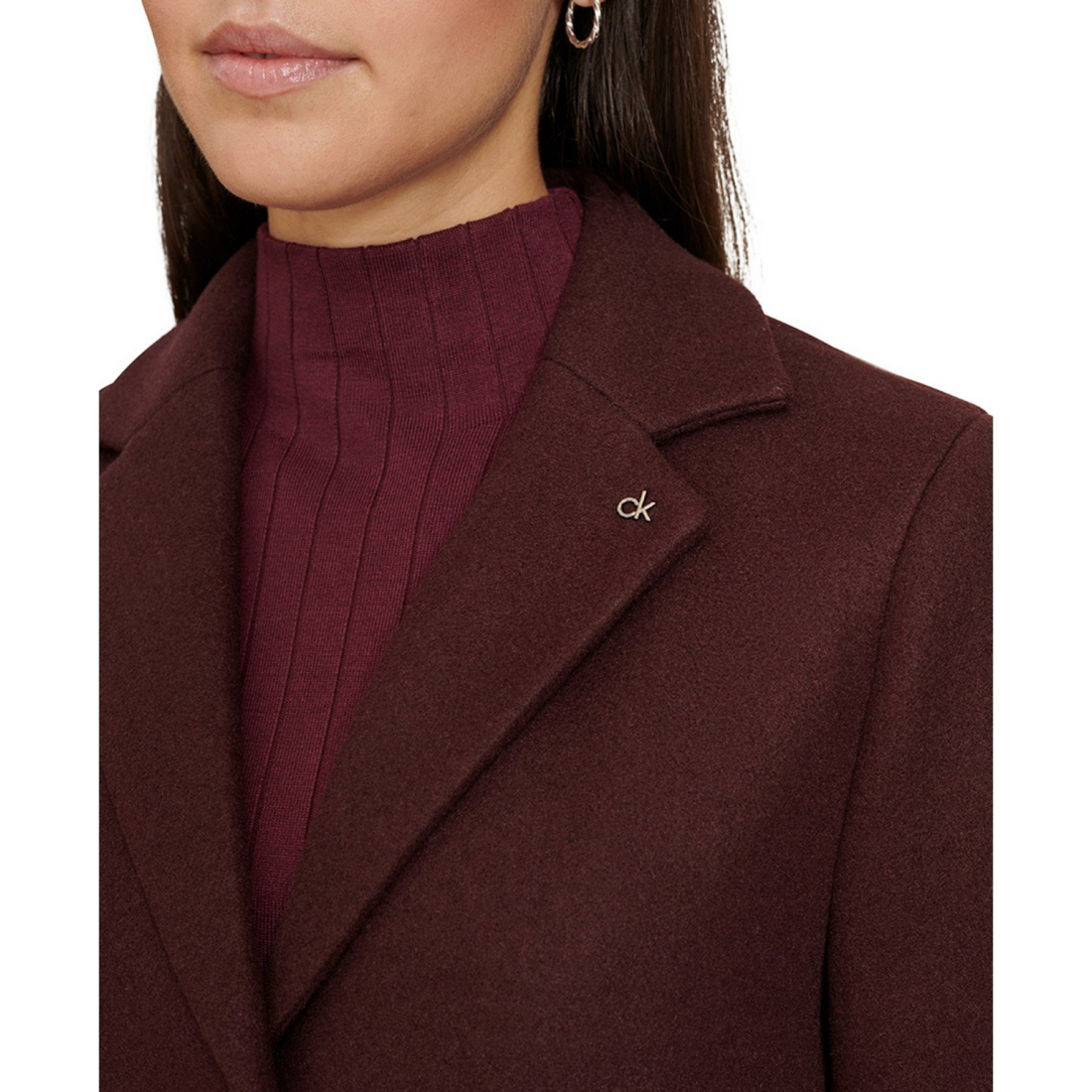 Women's 'Single-Breasted Notched-Collar' Coat