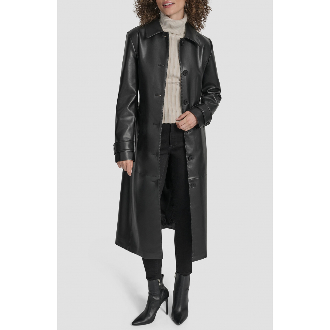 Trench 'Faux Leather' pour Femmes