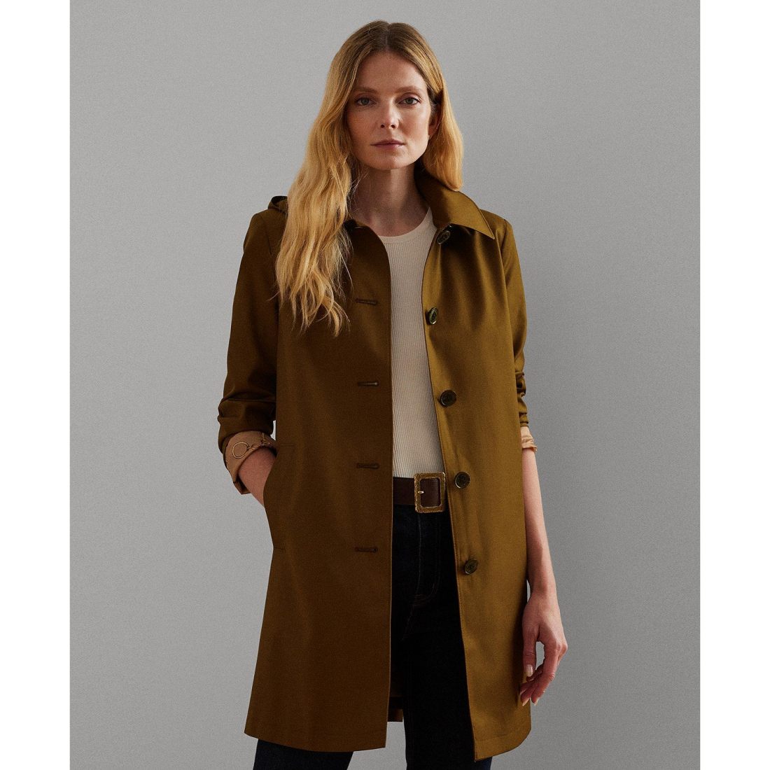 Imperméable 'Hooded A-Line' pour Femmes