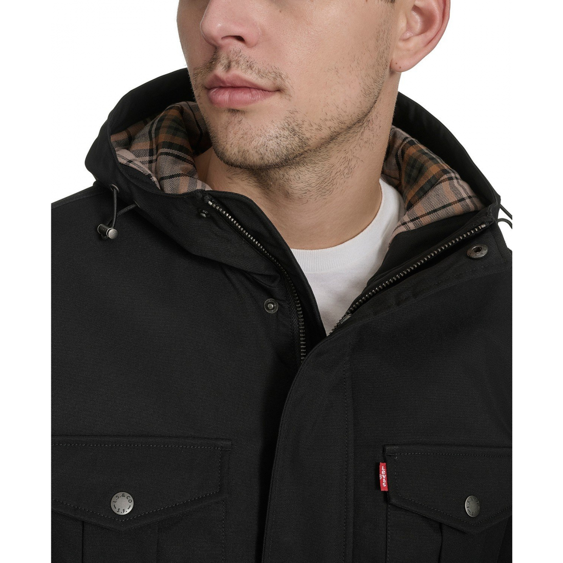 Parka 'Field Plaid Lining' pour Hommes