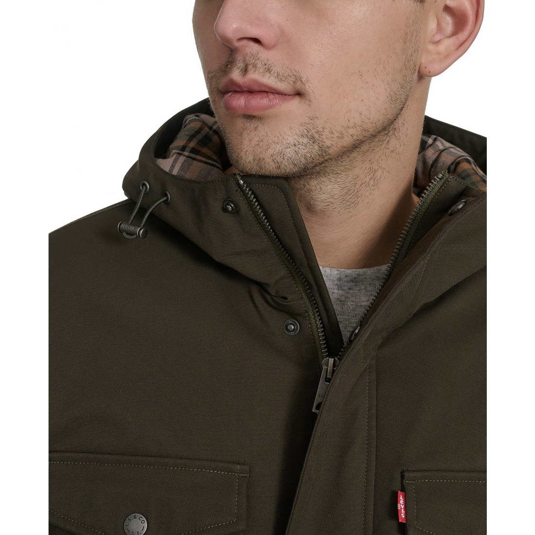 Parka 'Field Plaid Lining' pour Hommes