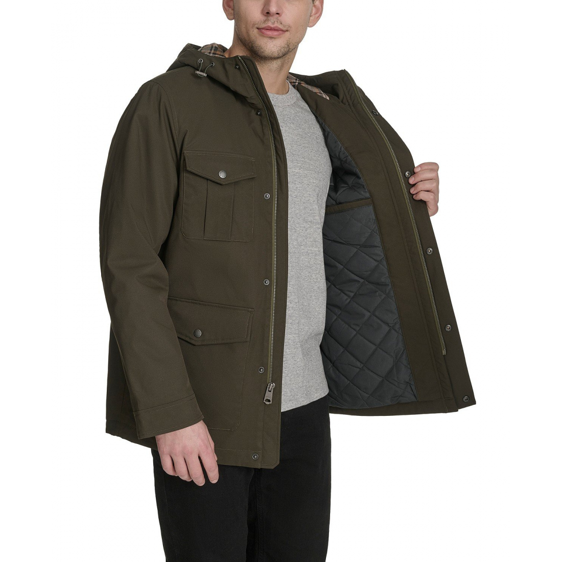 Parka 'Field Plaid Lining' pour Hommes