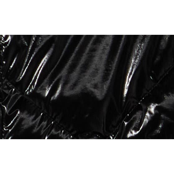 'Faux Shearling Lined Hood Crop' Pufferjacke für Damen