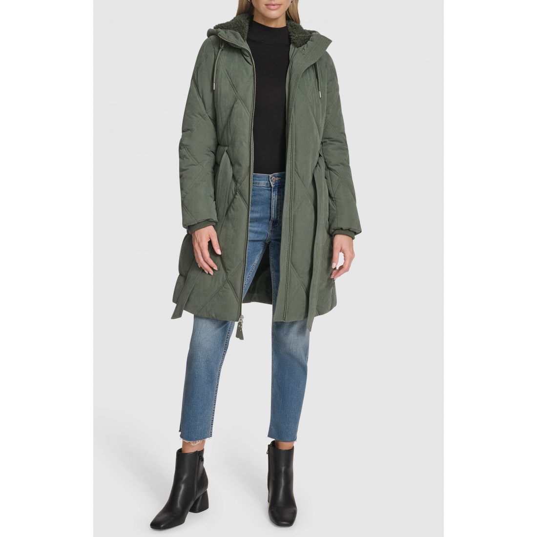 Women's 'Hollis Belted Faux Fur Lined' Parka