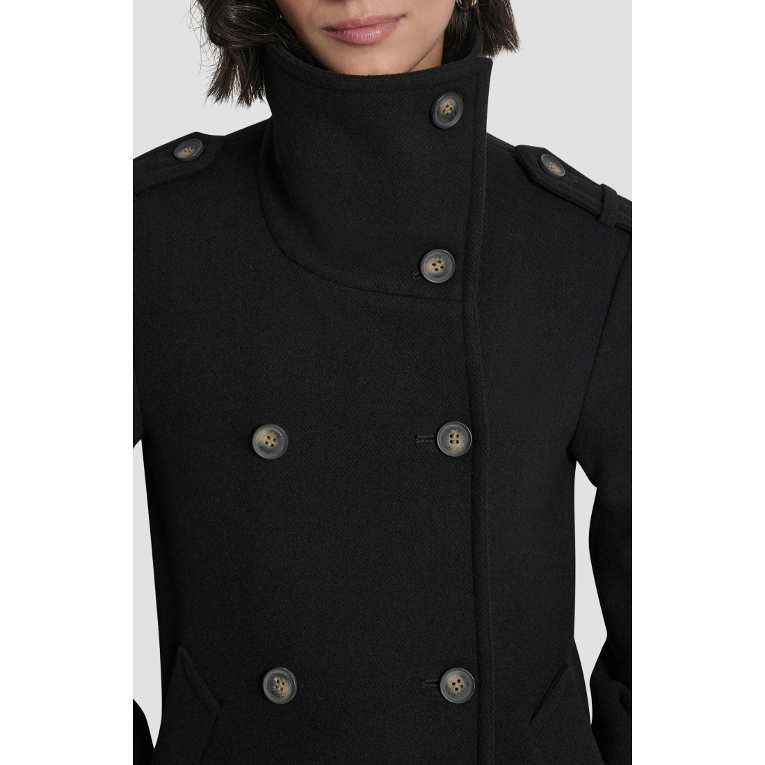 Manteau 'Double Breasted Wool Blend Military' pour Femmes