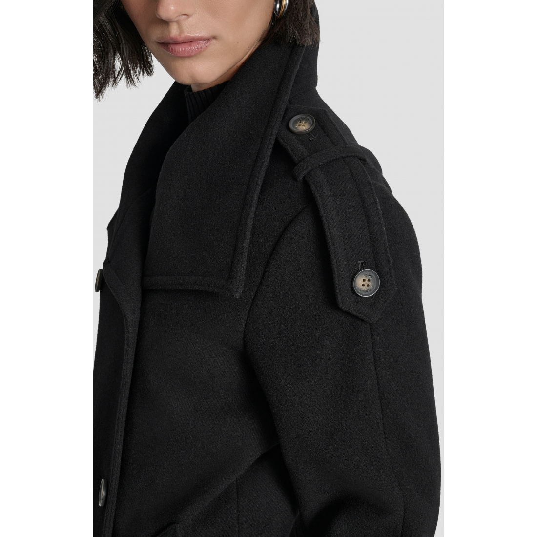 Manteau 'Double Breasted Wool Blend Military' pour Femmes