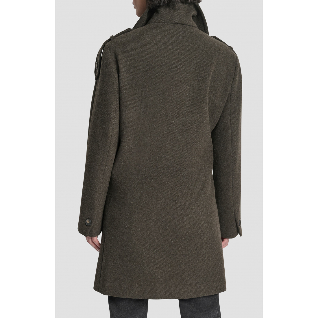 Caban 'Double Breasted Wool Blend Military' pour Femmes