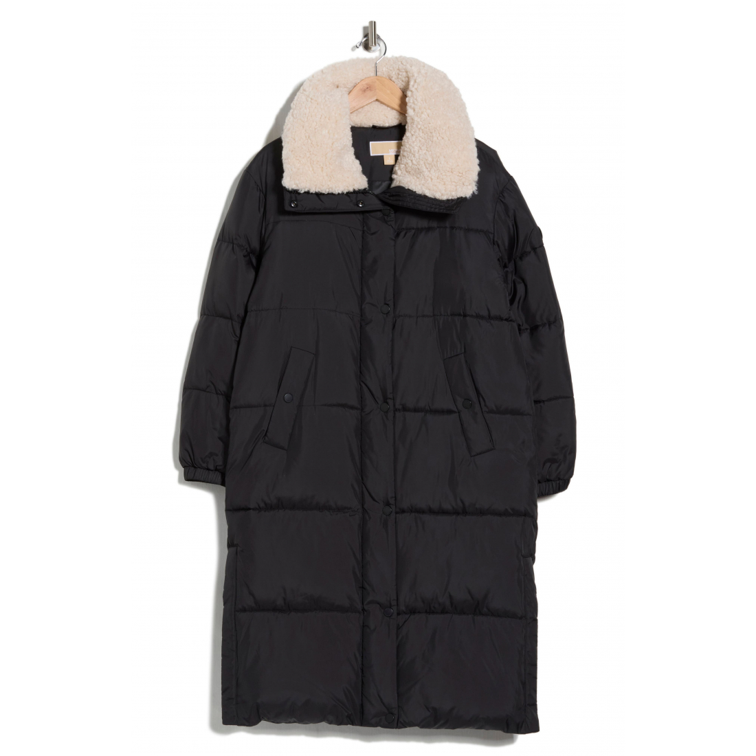 Veste matelassée 'Faux Shearling Collared 450 Fill Power Longline' pour Femmes