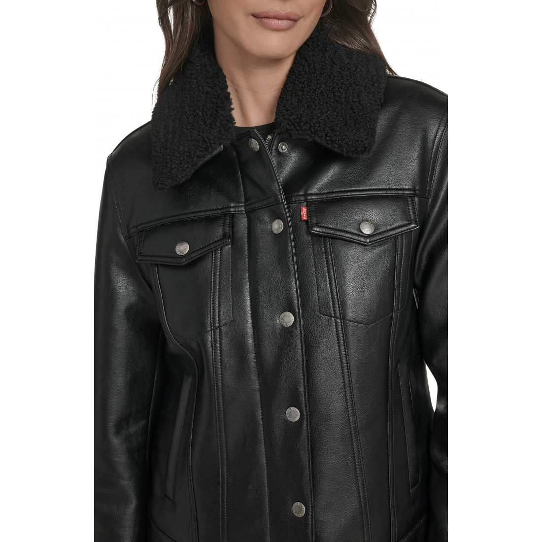 Veste 'Faux Leather' pour Femmes