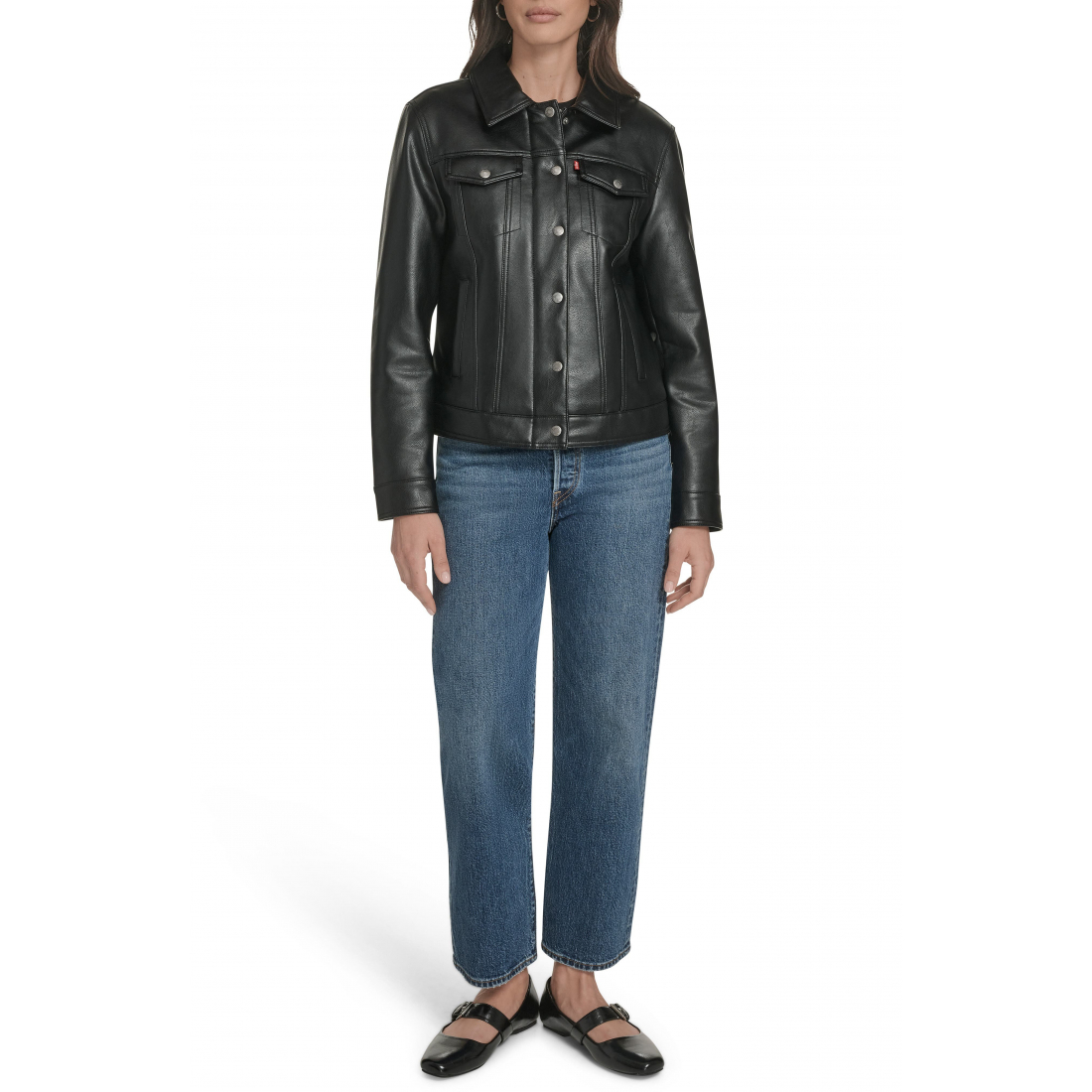 Veste 'Faux Leather' pour Femmes