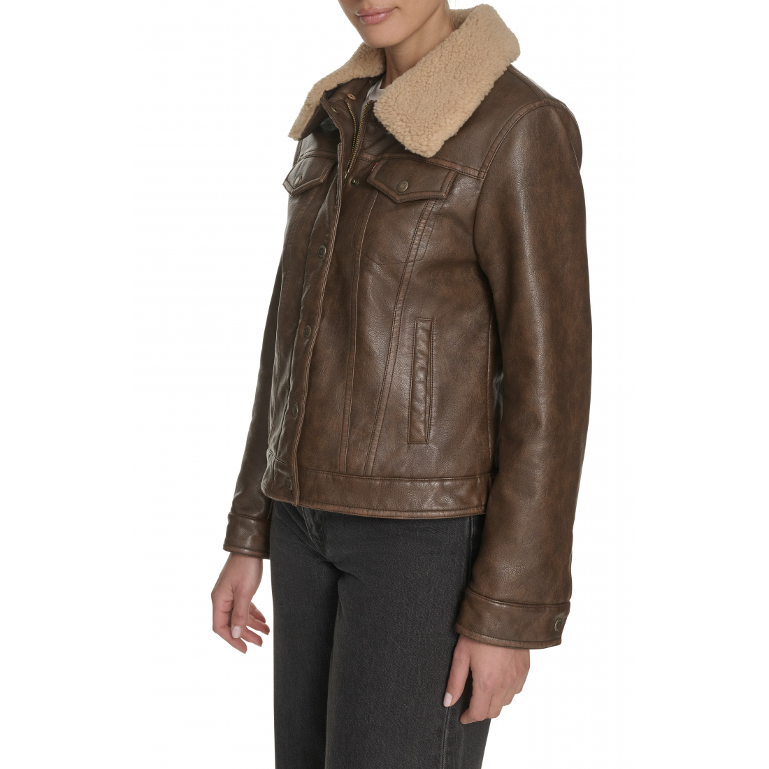 Veste 'Faux Leather' pour Femmes