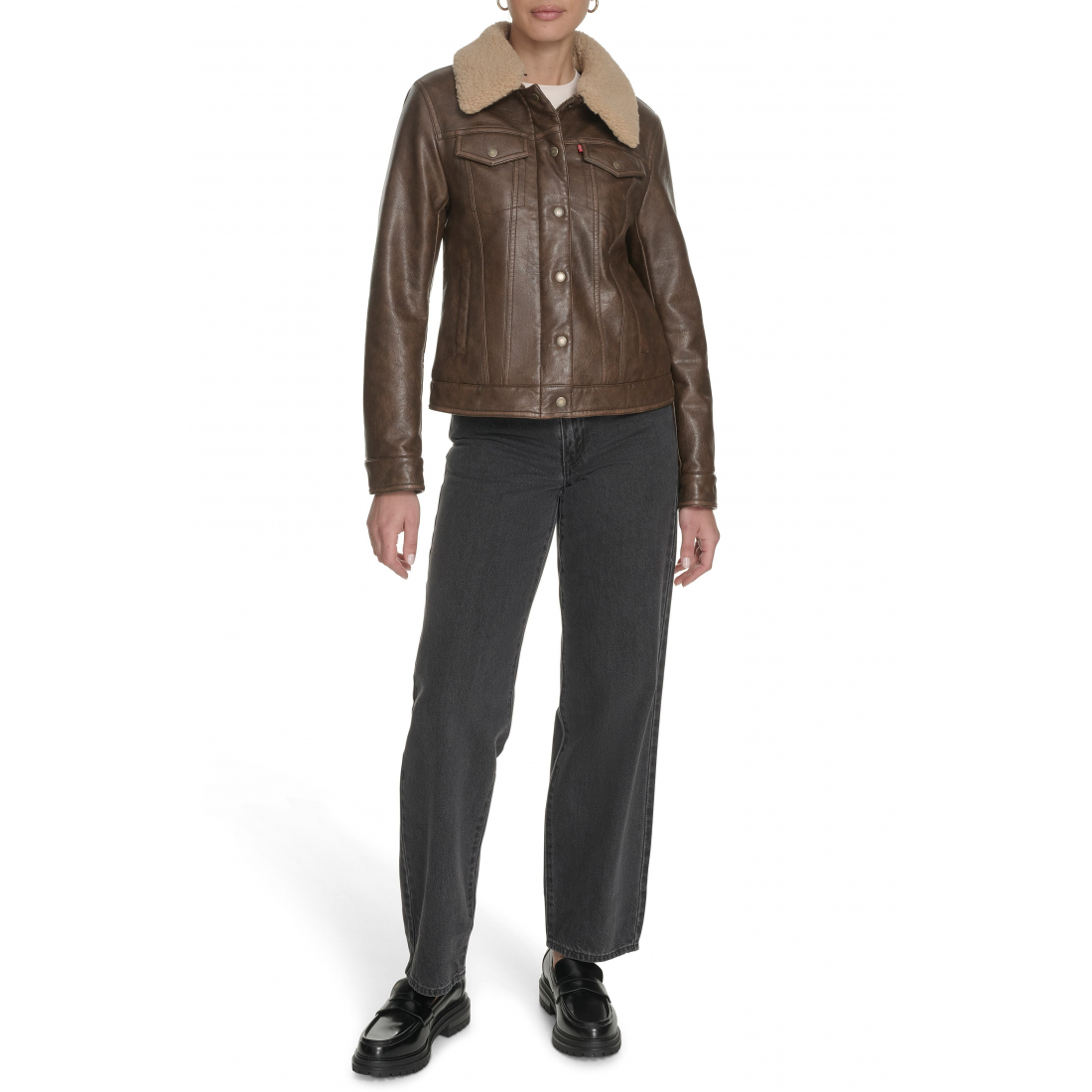 Veste 'Faux Leather' pour Femmes