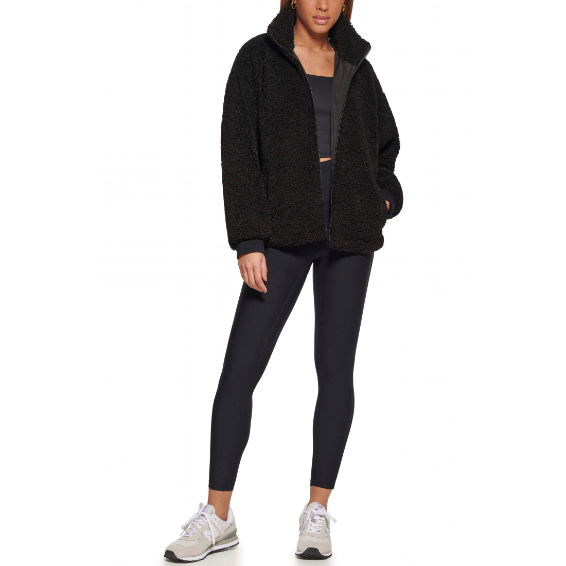 Manteau Teddy 'Zip Front Teddy' pour Femmes