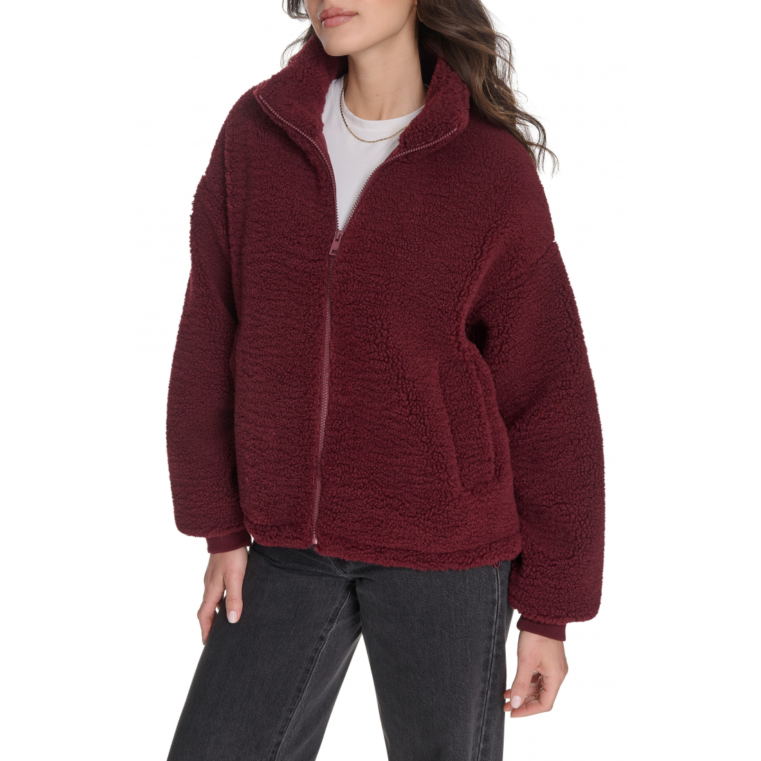 Manteau Teddy 'Zip Front Teddy' pour Femmes