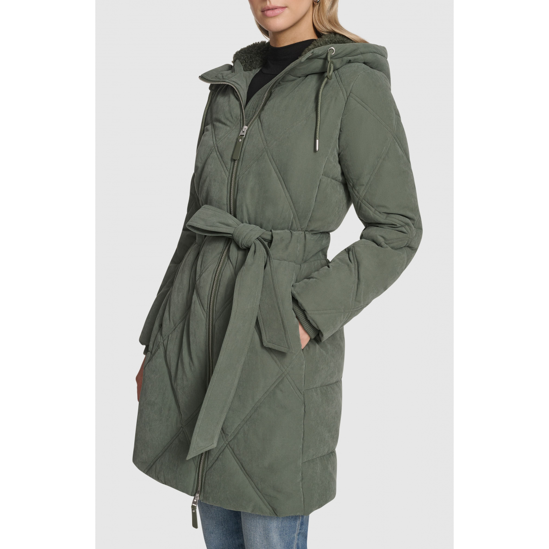 Women's 'Hollis Belted Faux Fur Lined' Parka