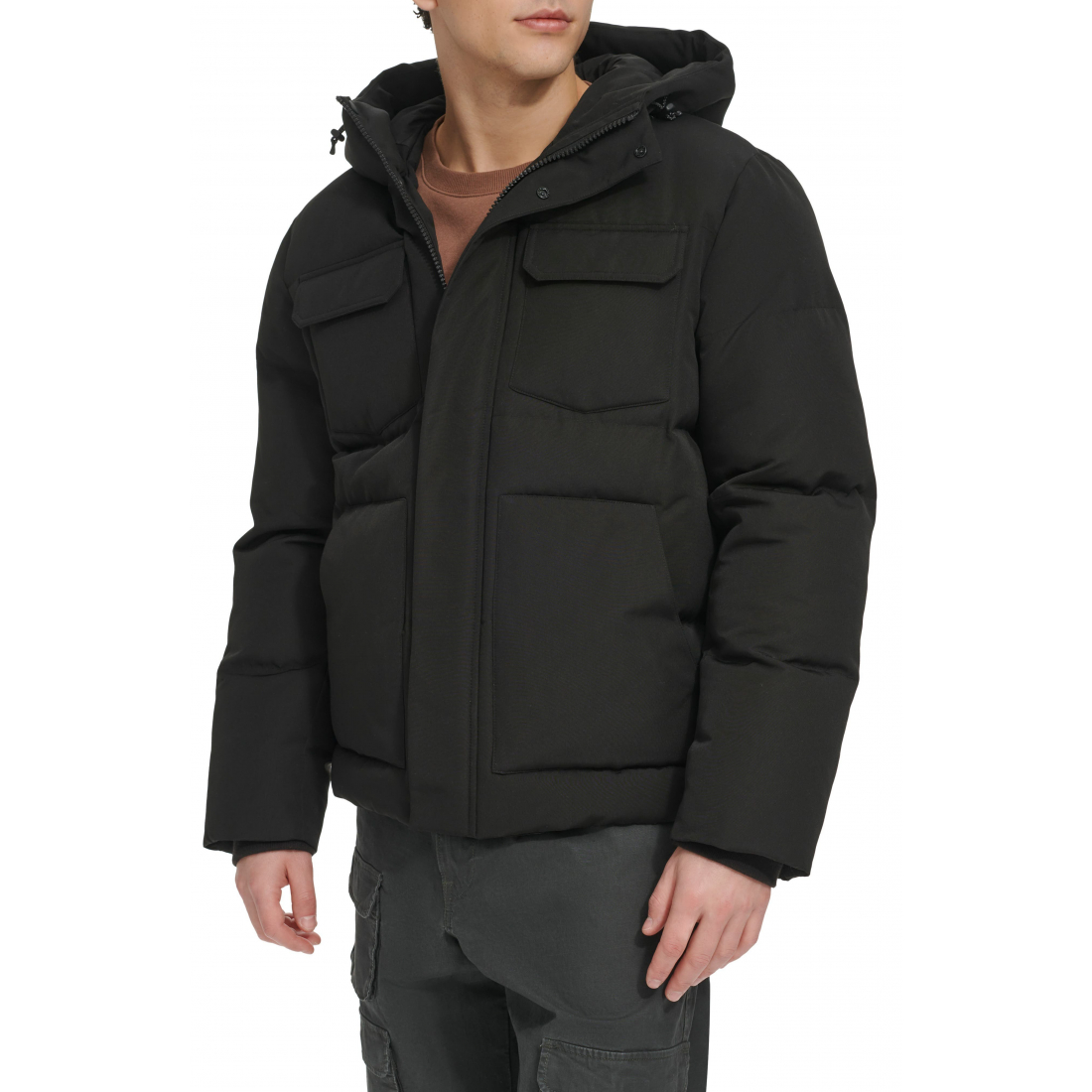 Veste matelassée 'Water Resistant Hooded Quilted' pour Hommes
