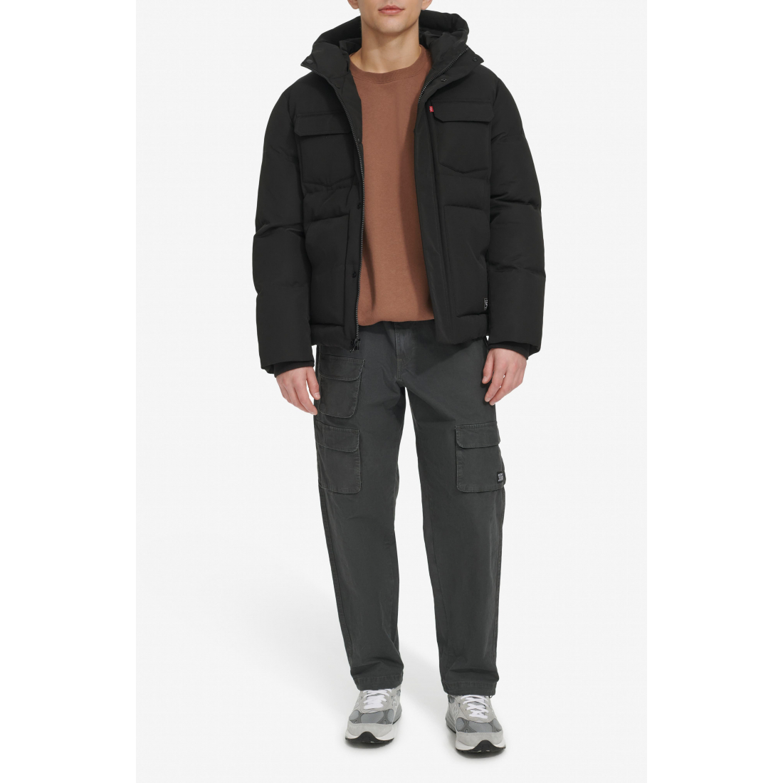 Veste matelassée 'Water Resistant Hooded Quilted' pour Hommes