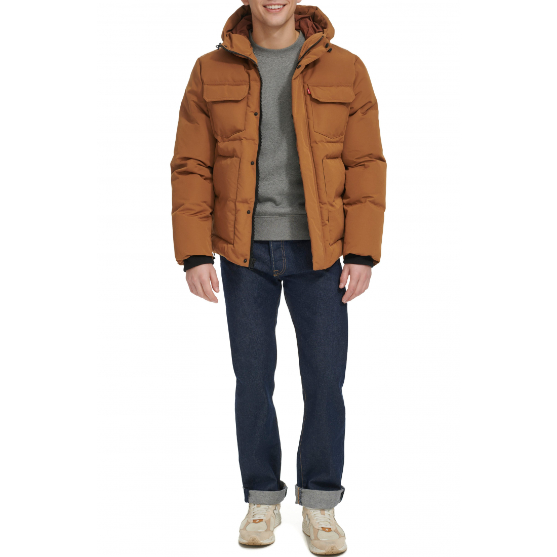 Veste matelassée 'Water Resistant Hooded Quilted' pour Hommes