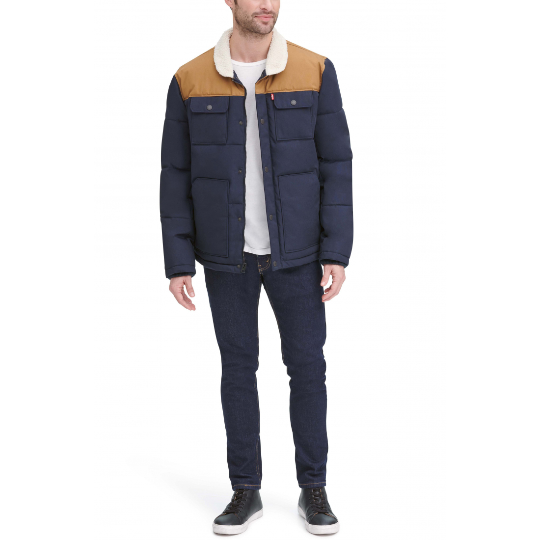 Veste matelassée 'Woodsman High Pile Fleece' pour Hommes