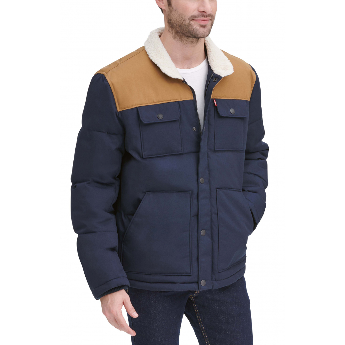 Veste matelassée 'Woodsman High Pile Fleece' pour Hommes