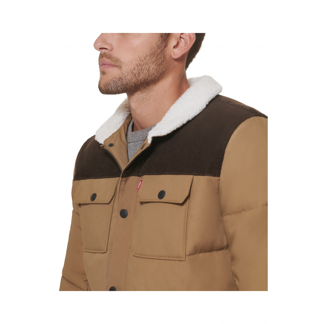 Veste matelassée 'Woodsman High Pile Fleece' pour Hommes