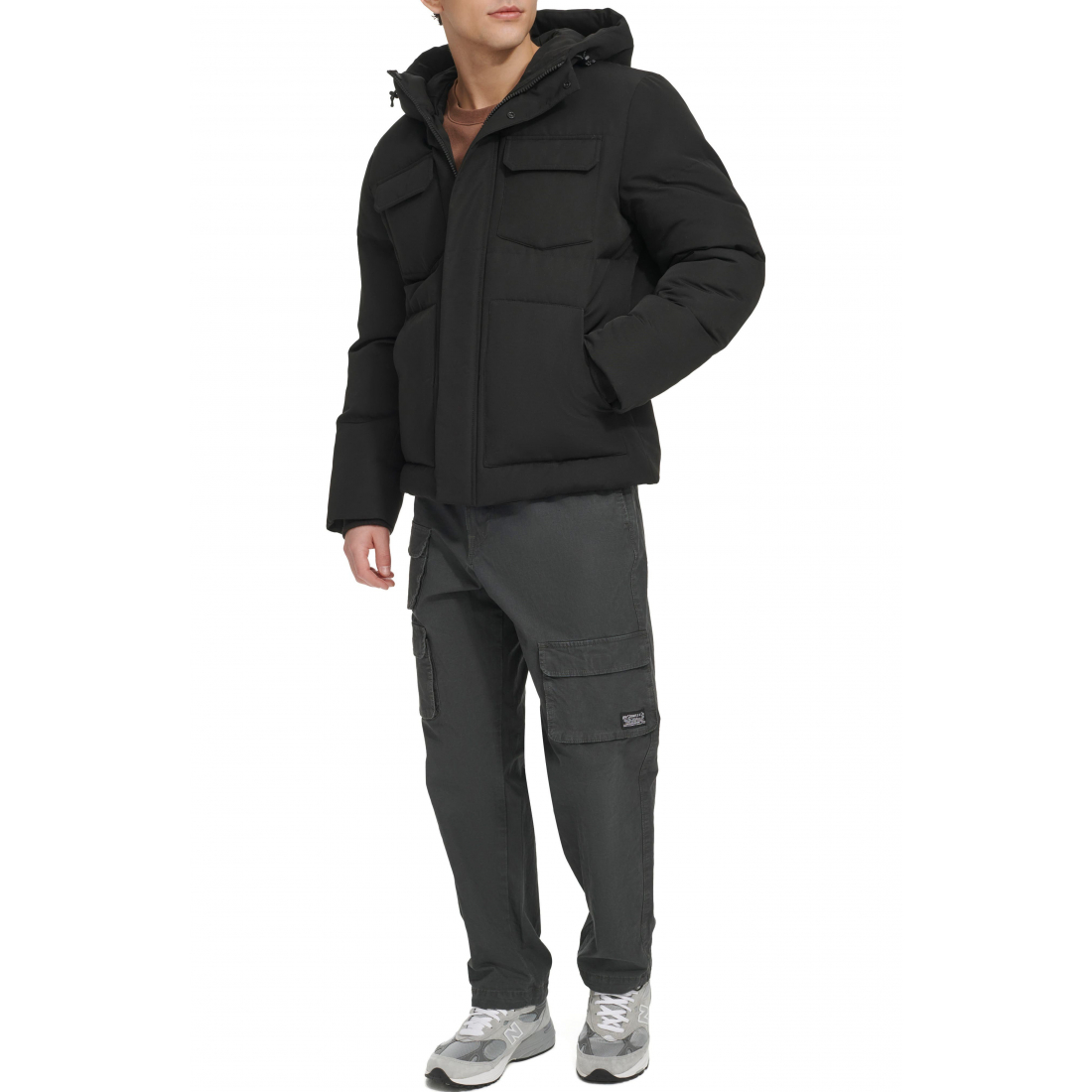 Veste matelassée 'Water Resistant Hooded Quilted' pour Hommes