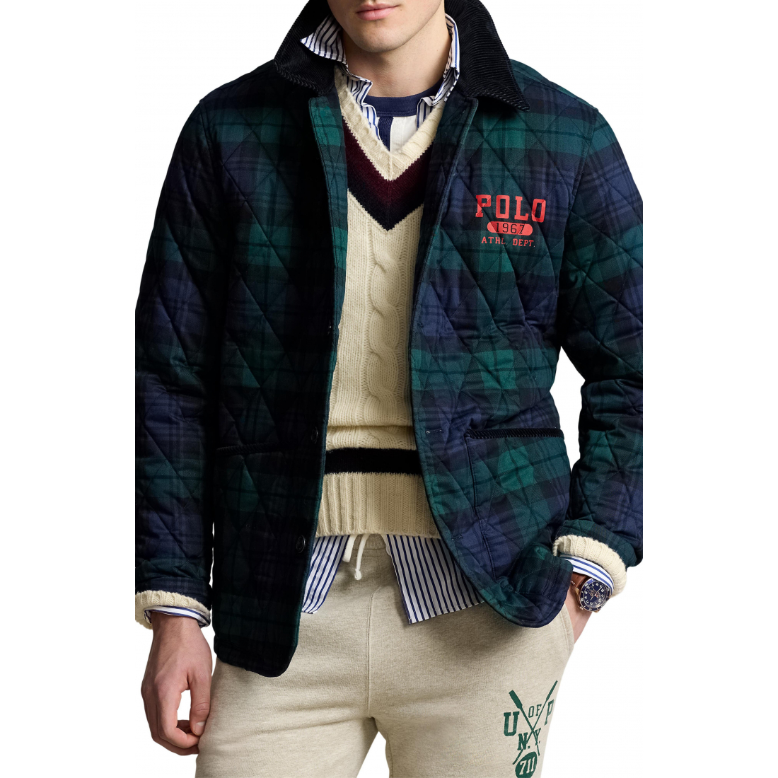 Veste matelassée 'Plaid' pour Hommes