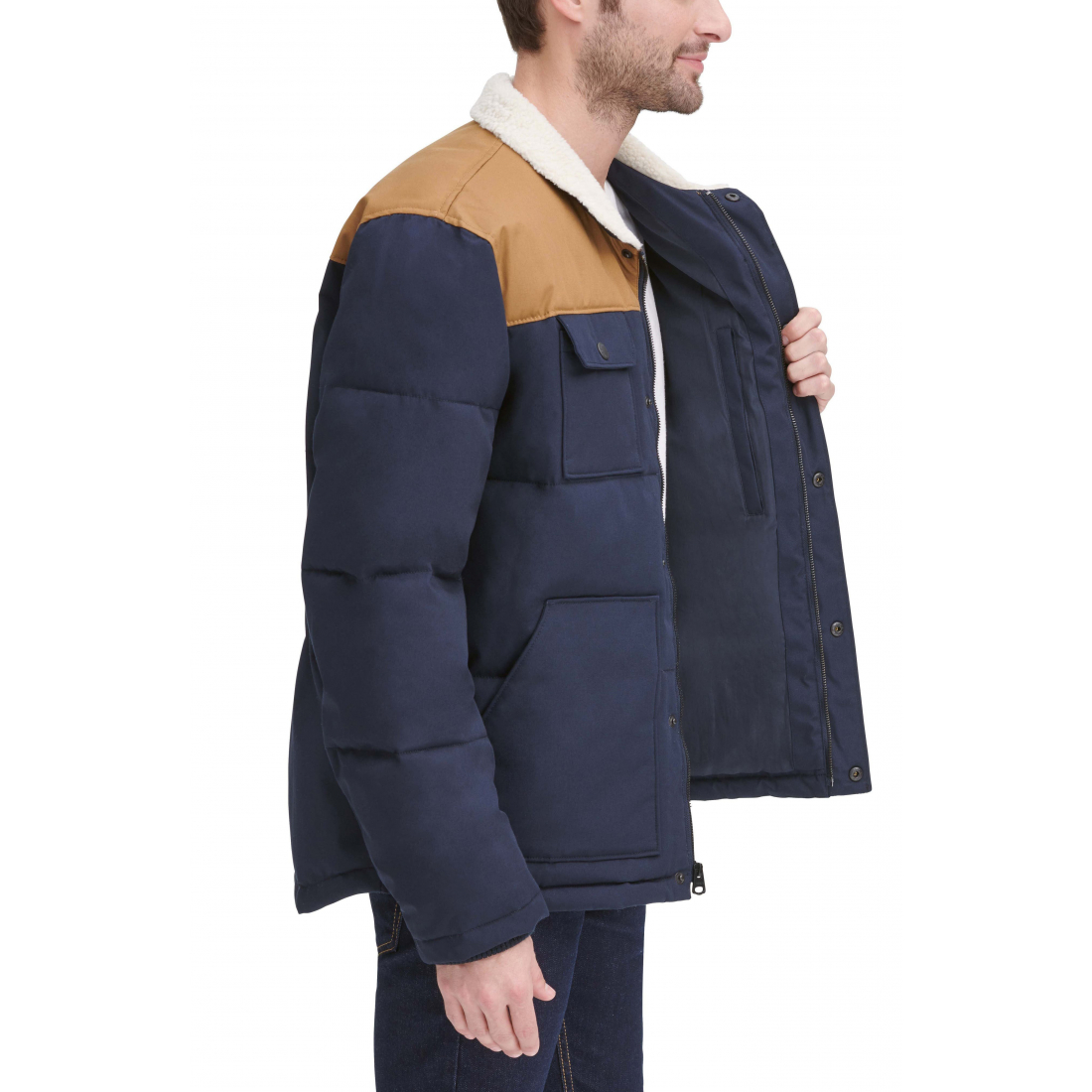 Veste matelassée 'Woodsman High Pile Fleece' pour Hommes