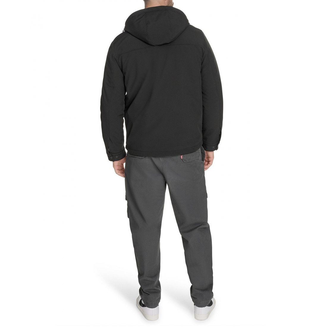 Veste matelassée 'Rib Stop Softshell Hooded' pour Hommes