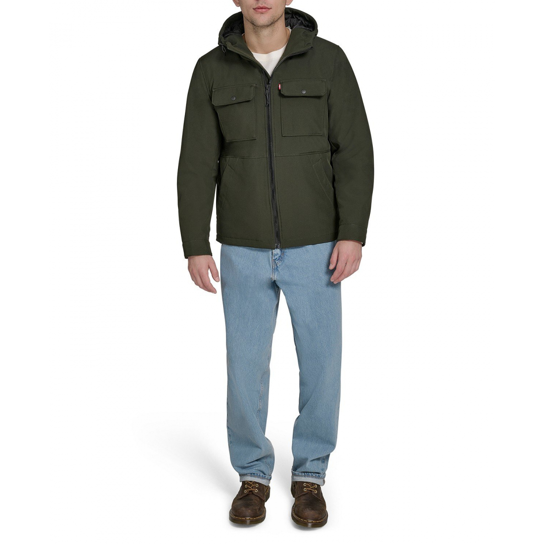 Veste matelassée 'Rib Stop Softshell Hooded' pour Hommes