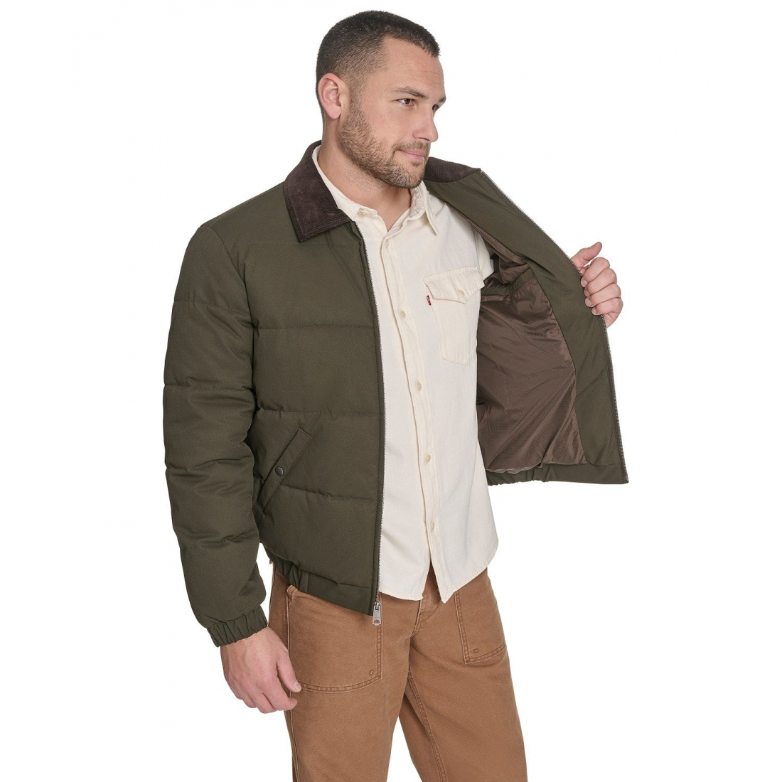 Veste matelassée 'Quilted Collar Depot' pour Hommes