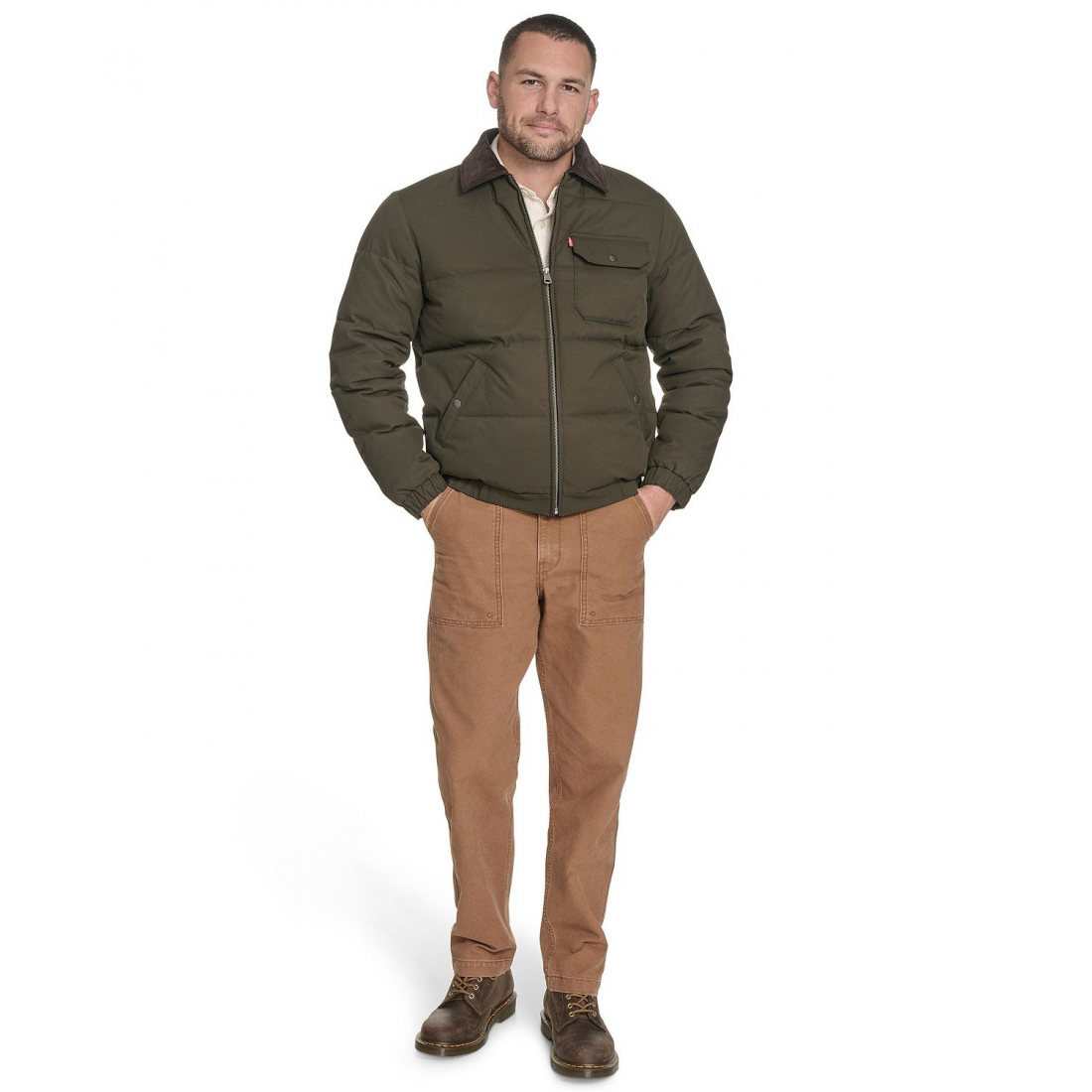 Veste matelassée 'Quilted Collar Depot' pour Hommes