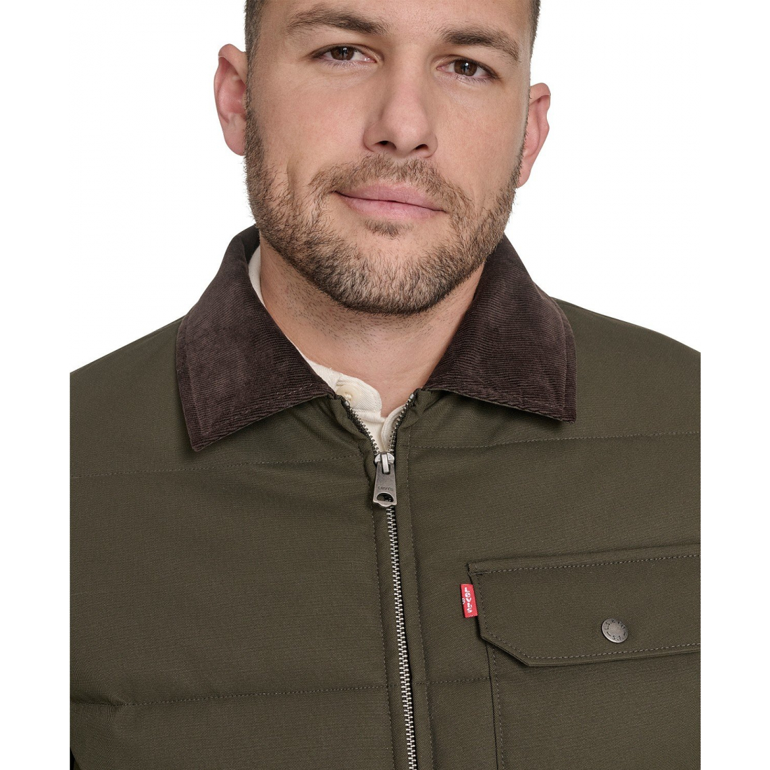 Veste matelassée 'Quilted Collar Depot' pour Hommes