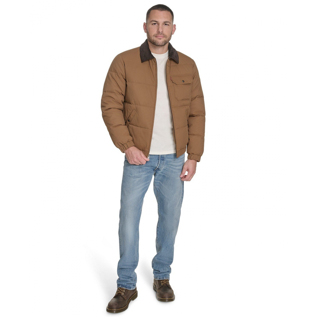Veste matelassée 'Quilted Collar Depot' pour Hommes