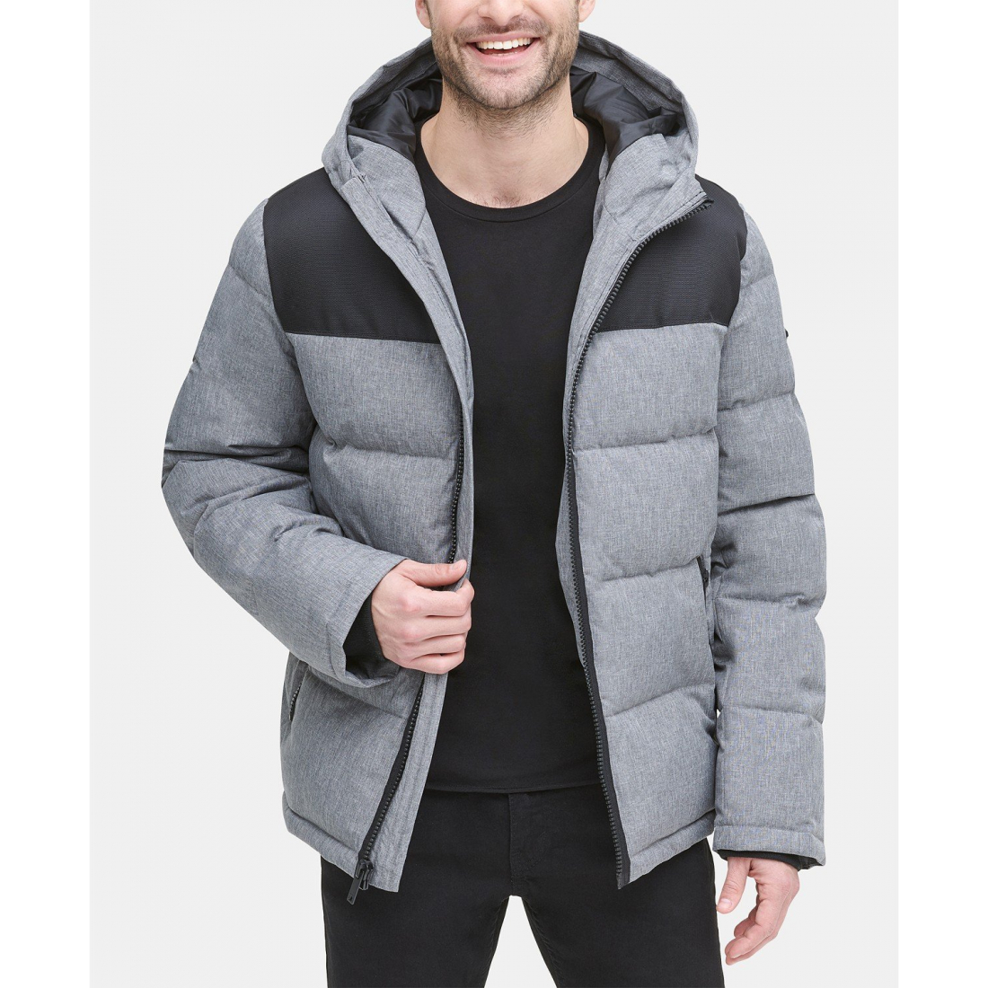 Manteau matelassé 'Mixed-Media' pour Hommes