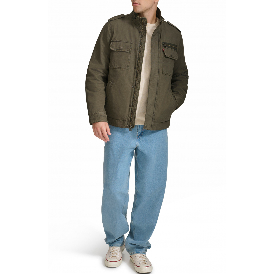 Veste 'Washed Cotton Utility' pour Hommes