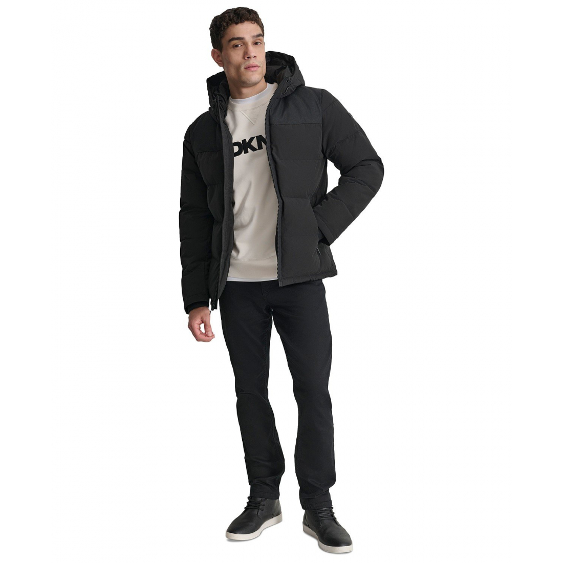 Manteau matelassé 'Mixed-Media' pour Hommes