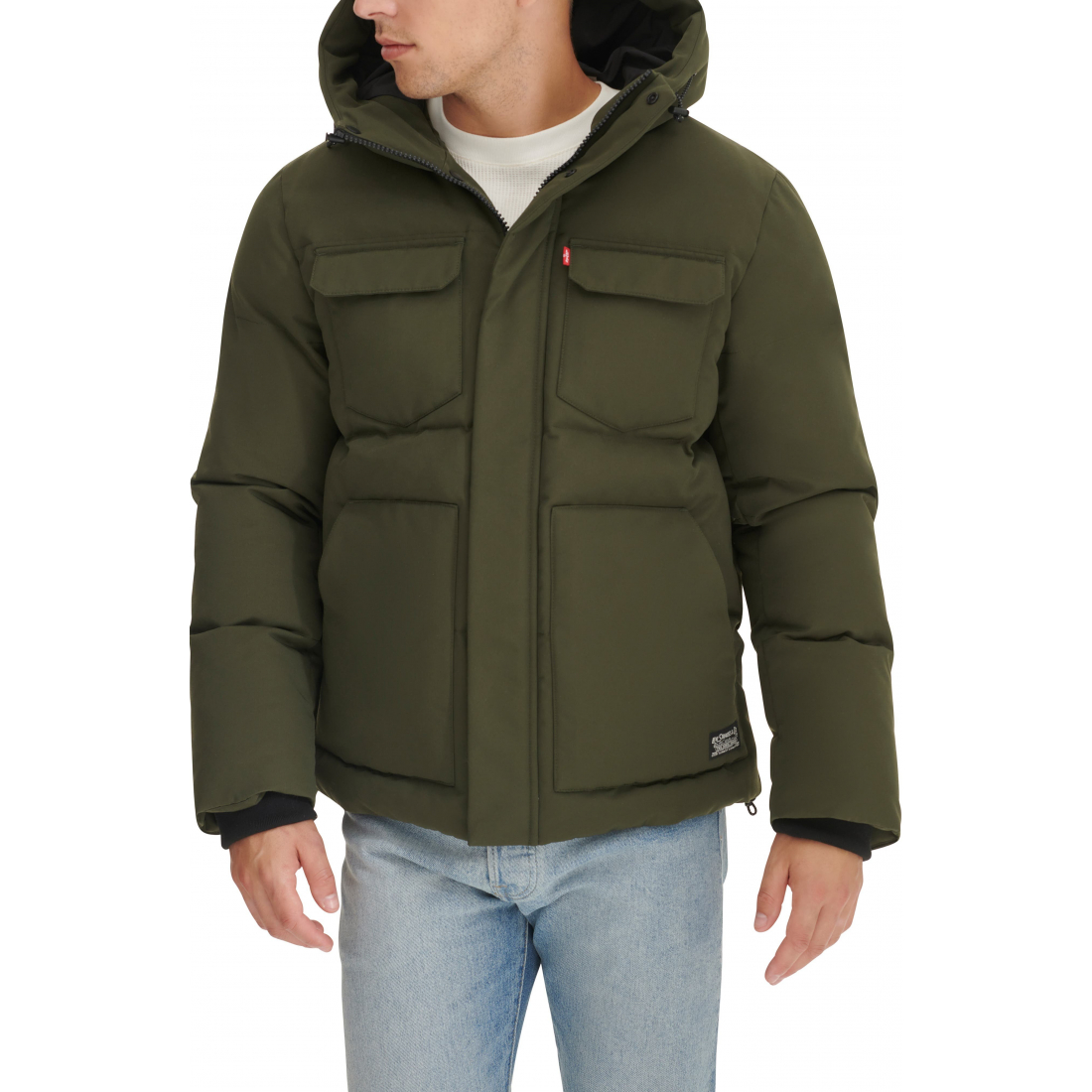 Veste matelassée 'Water Resistant Hooded Quilted' pour Hommes