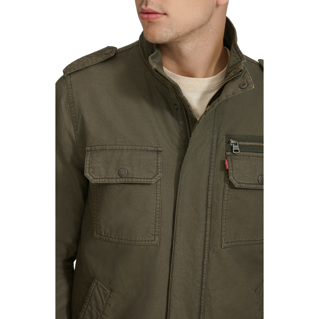 Veste 'Washed Cotton Utility' pour Hommes