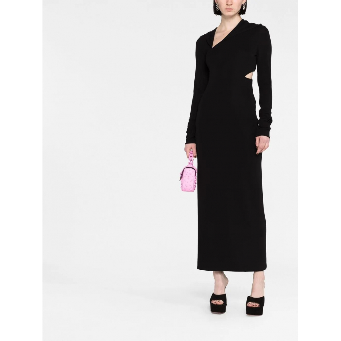 Robe maxi 'Cut-Out Hooded' pour Femmes