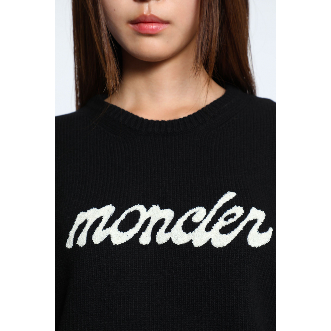 Women's 'Chenille Logo' Cashmere Sweater