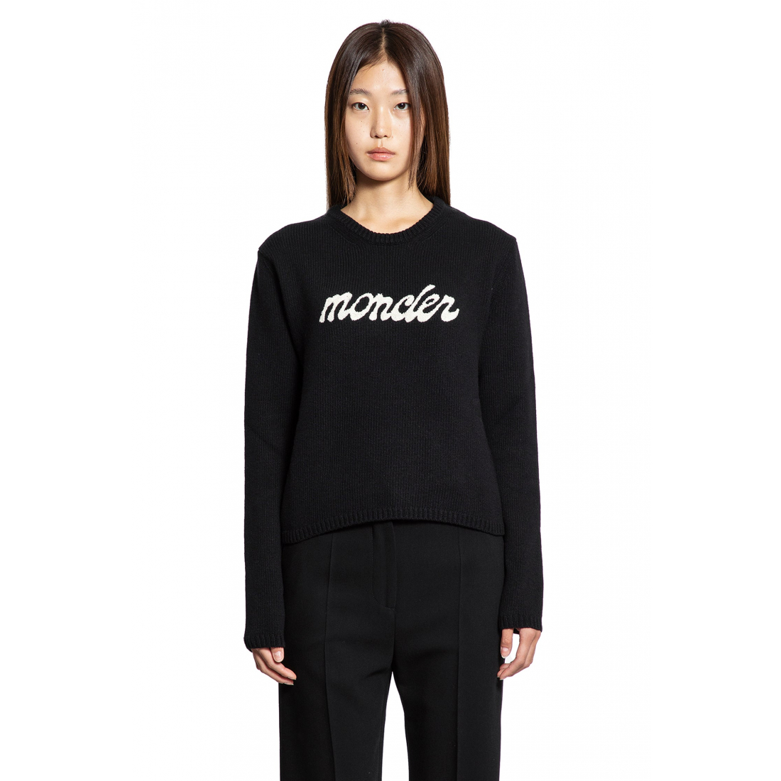 Women's 'Chenille Logo' Cashmere Sweater